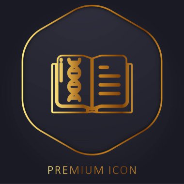 Altın satır premium logosu ya da simgesi