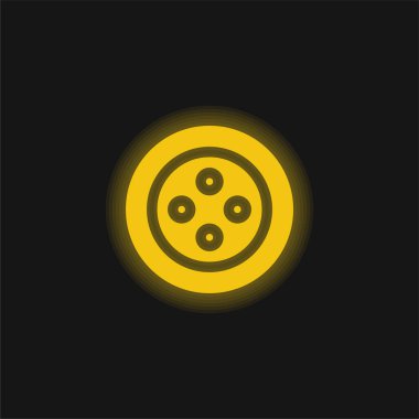 Şişe sarısı parlak neon simgesi