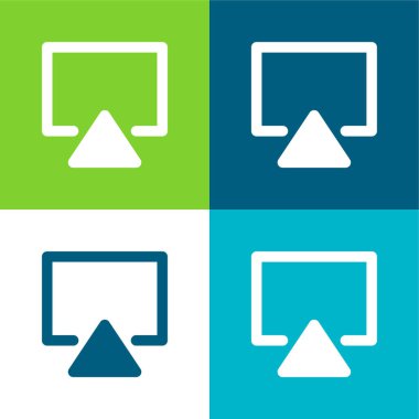 Hava Oynat Düz Renk en az simge seti