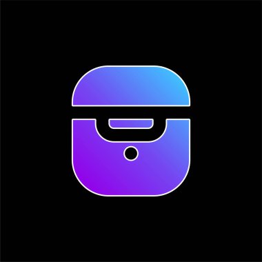 Hava podları mavi gradyan vektör simgesi