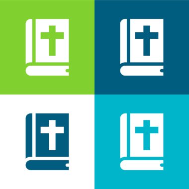 Bible Düz 4 renk en küçük simge kümesi