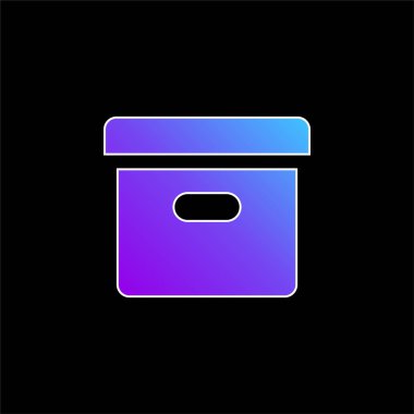 Kutu mavisi gradyan vektör simgesi