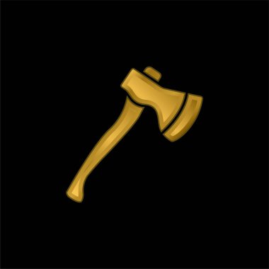 Balta altın kaplama metalik simge veya logo vektörü