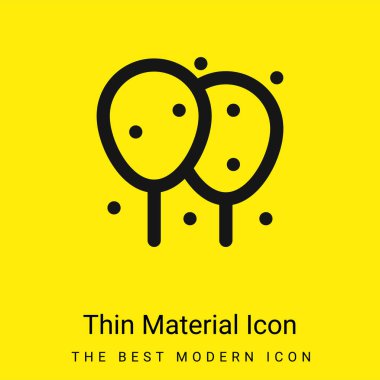 Balonlar çok az parlak sarı madde simgesi