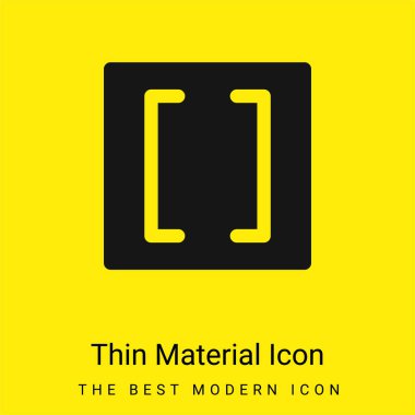 Parlaklıklar en az sarı madde simgesi