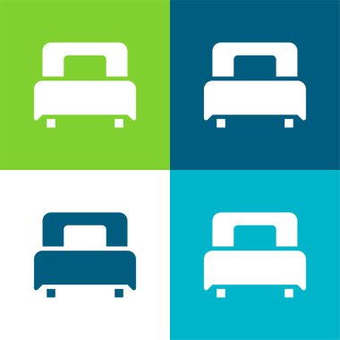 Yatak Düz 4 renk en küçük simge kümesi