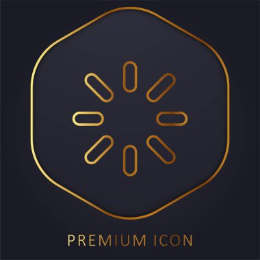 Doğum altın çizgisi prim logosu veya simgesi