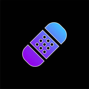 Bandaj mavi gradyan vektör simgesi