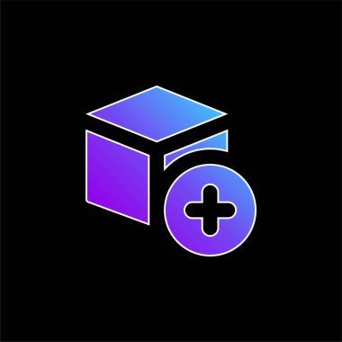 Mavi gradyan vektör simgesi ekle