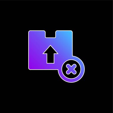 Kutu mavisi gradyan vektör simgesi