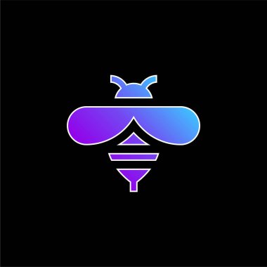 Arı mavi gradyan vektör simgesi