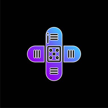 Bandaj mavi gradyan vektör simgesi