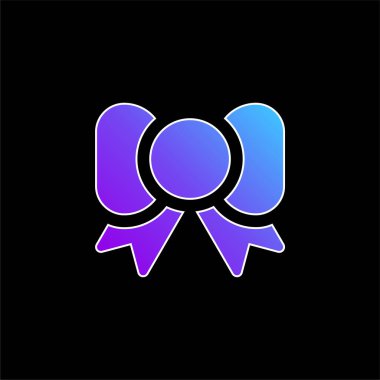 Papyon mavi gradyan vektör simgesi