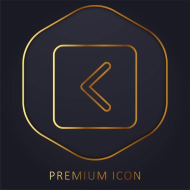 Bracket golden line premium logo or icon clipart