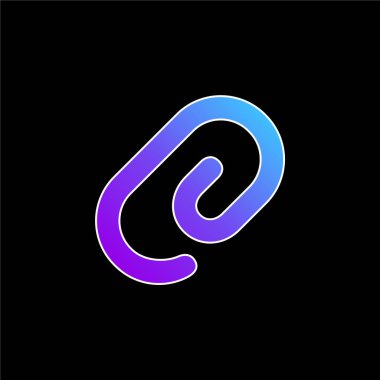 Arayüz Kesme Sembolü mavi gradyan vektör simgesi ekle