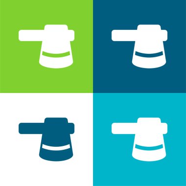 Ax Düz 4 renk en küçük simge kümesi