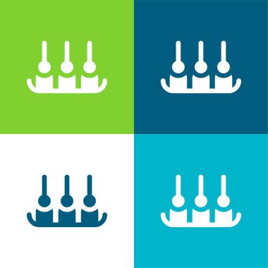 İştah açıcı Düz Renk en az simge kümesi