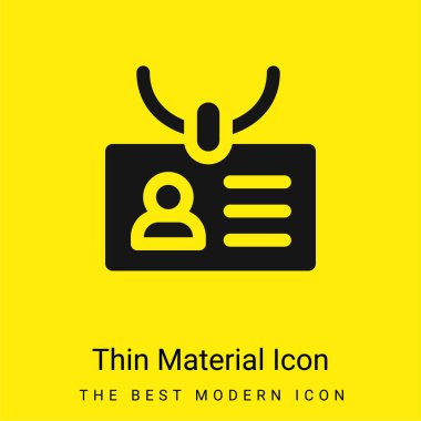 Accreditation minimal bright yellow material icon clipart
