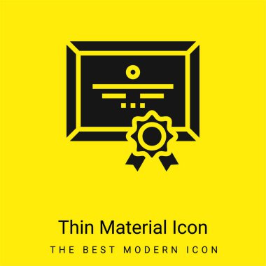 Ödül asgari düzeyde parlak sarı malzeme simgesi