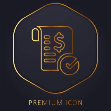 Bill Golden Line premium logosu veya simgesi