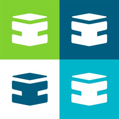 Kutu Düzlüğü 4 renk en küçük simge kümesi