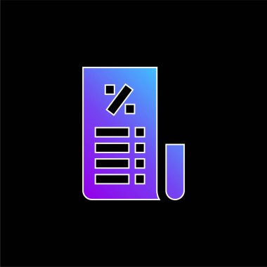 Bill mavi gradyan vektör simgesi