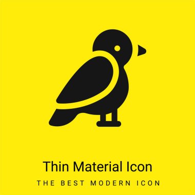Arctic Tern minimal bright yellow material icon clipart