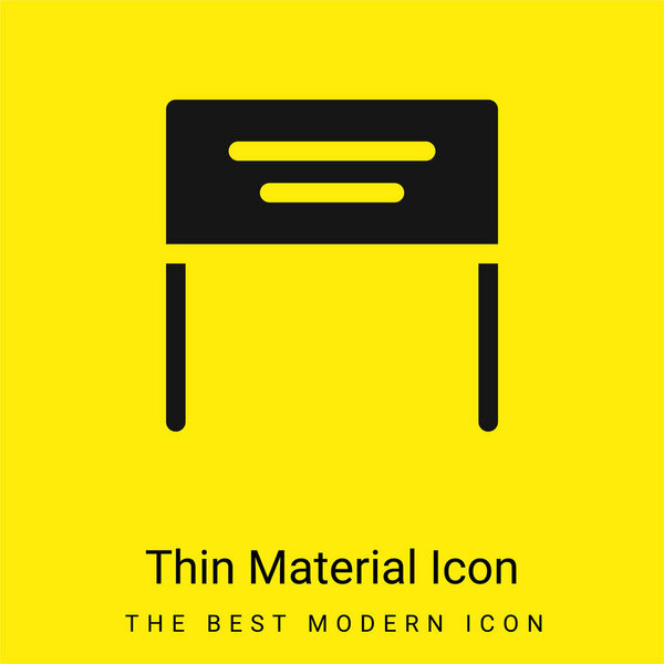 Banner minimal bright yellow material icon