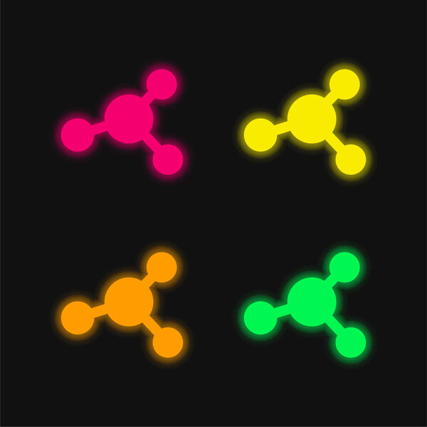 Иконка светящегося неонового вектора цвета