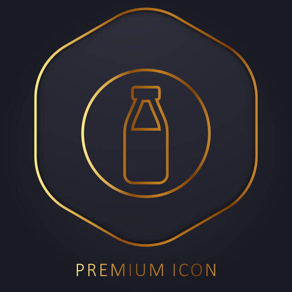 Логотип или значок премиального бренда Milk Golden Line