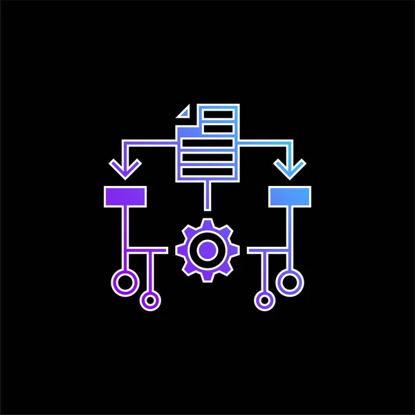 Algorytm Niebieski Gradient Wektor Ikona — Wektor stockowy