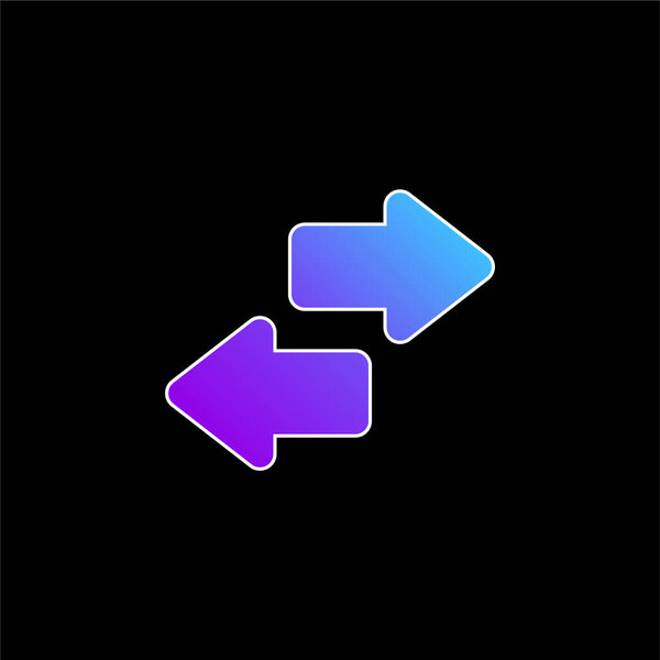 Значок синего градиента стрелок