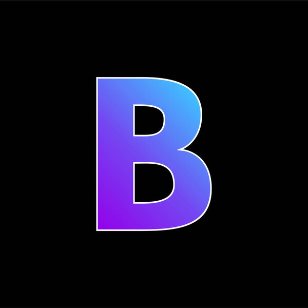 Bold blue gradient vector icon