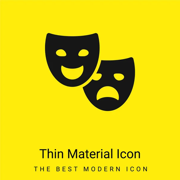 Art Dec Минимальная Икона Ярко Желтого Материала — стоковый вектор
