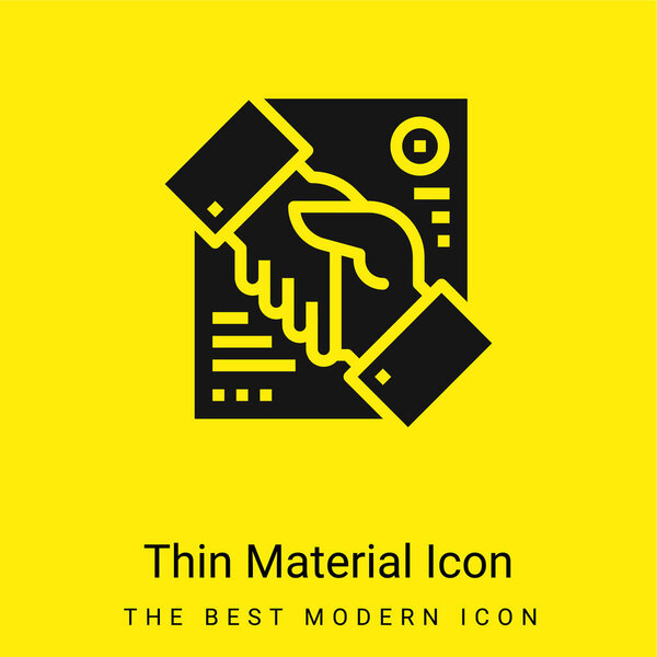 Минимальная ярко-желтая иконка