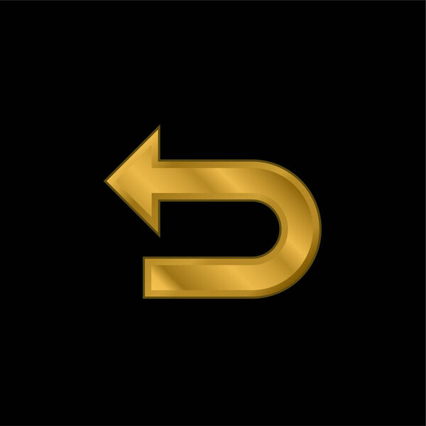 Задняя позолоченная икона или вектор логотипа