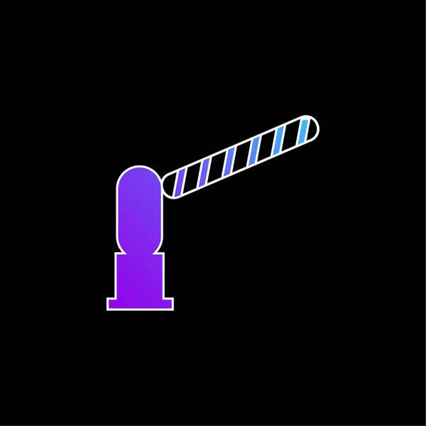 Barrier Open blue gradient vector icon