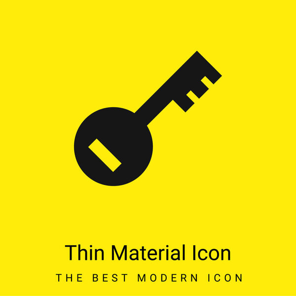Account PassKey minimal bright yellow material icon