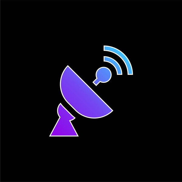 Значок синего градиента антенны