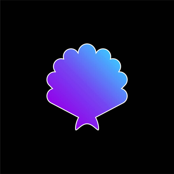 Big Shell blue gradient vector icon