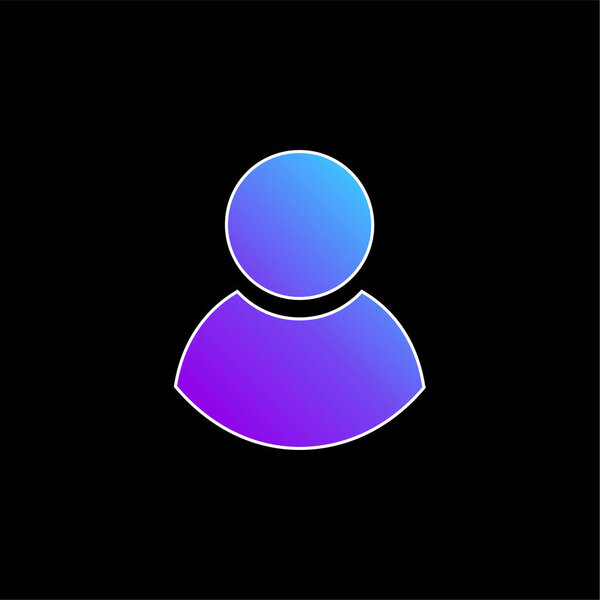 Символ чёрного мужчины Символ голубого градиента