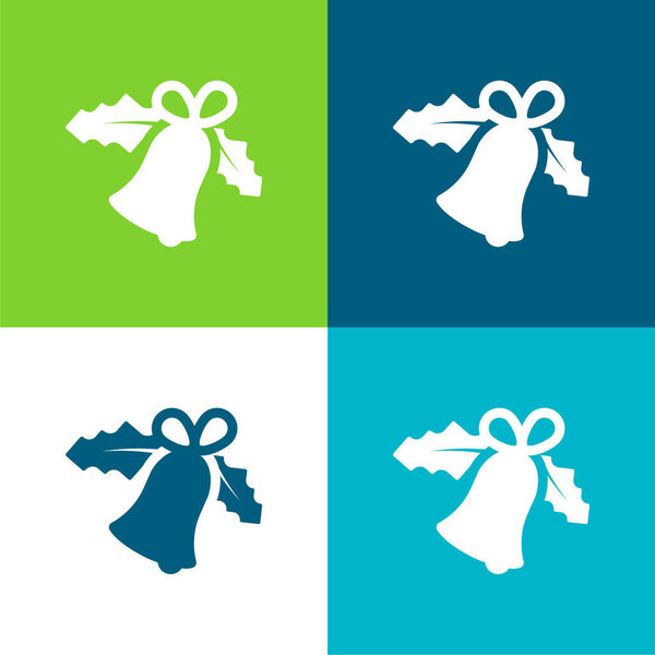 Bell Flat четыре цвета минимальный набор значков