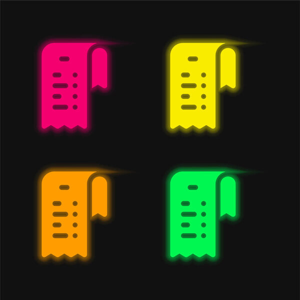 Иконка светящегося неонового вектора