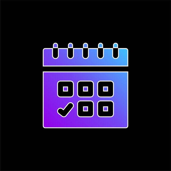 Appointment blue gradient vector icon