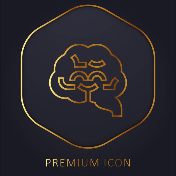 Логотип или иконка "Золотая линия мозга"