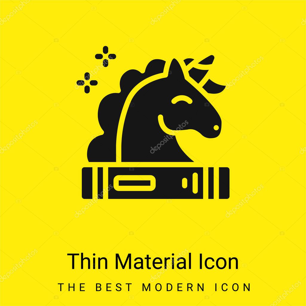 Book minimal bright yellow material icon