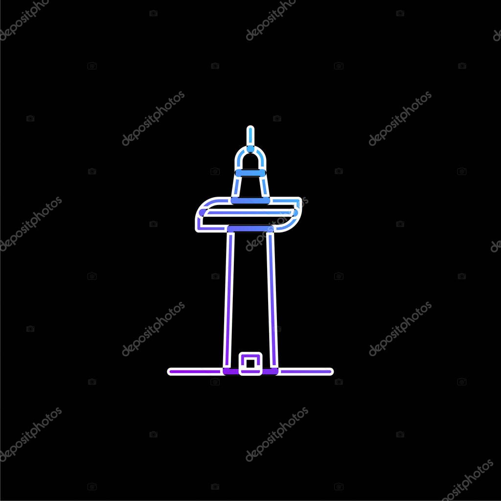 Auckland blue gradient vector icon