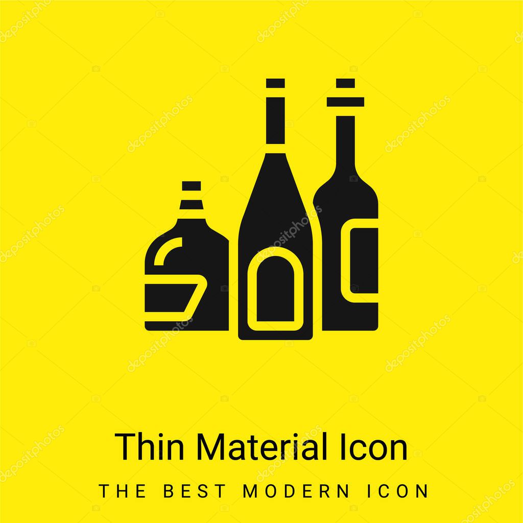 Alcoholic Drink minimal bright yellow material icon