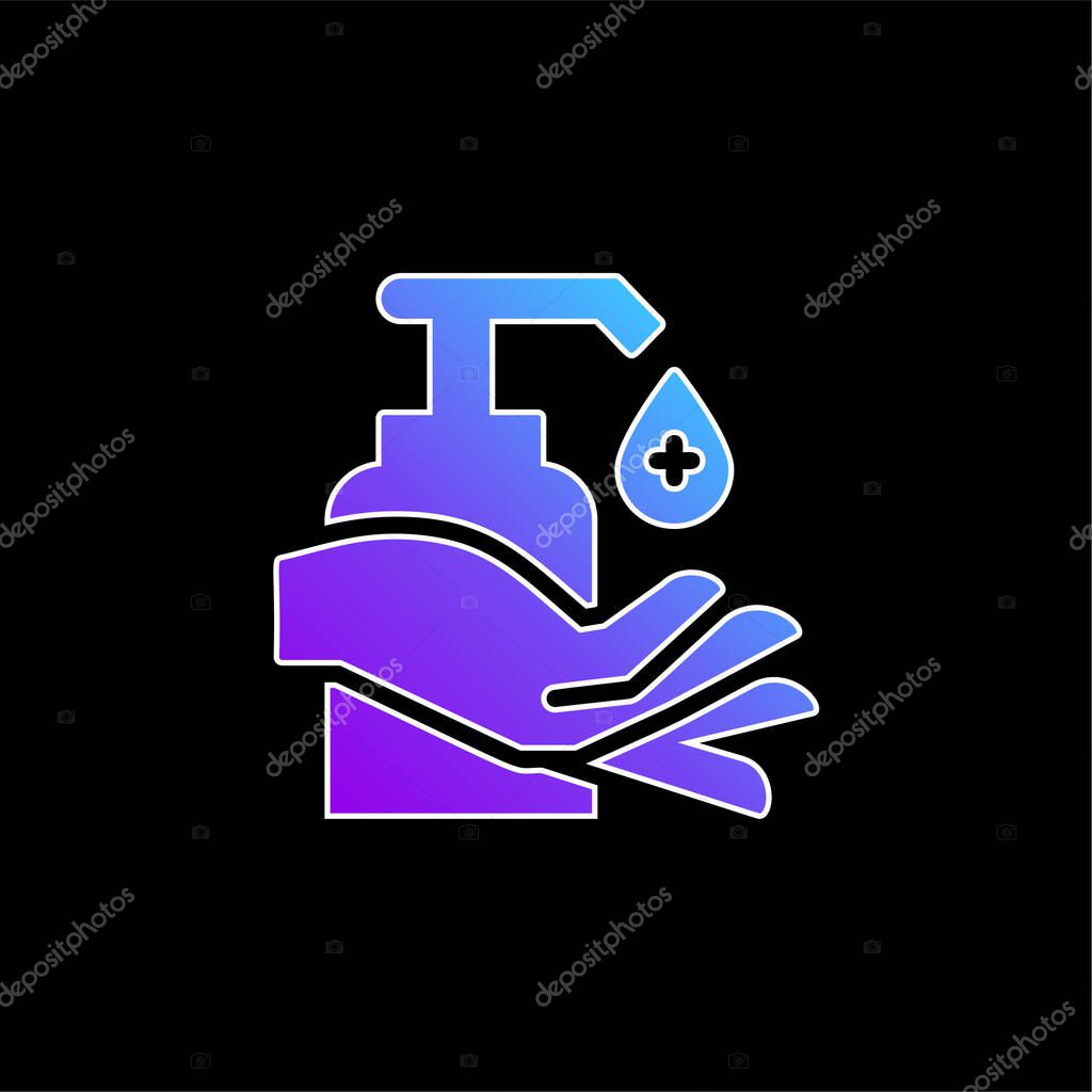 Alcohol blue gradient vector icon