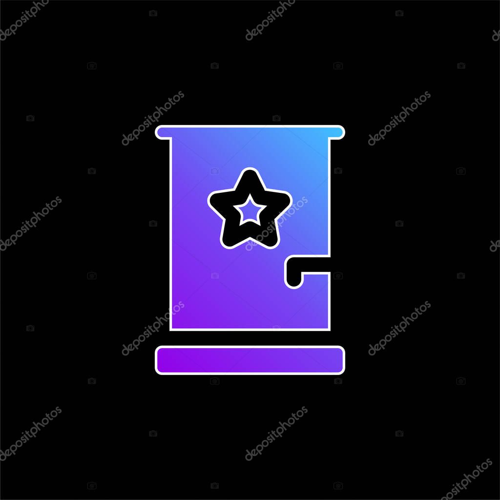 Backstage blue gradient vector icon